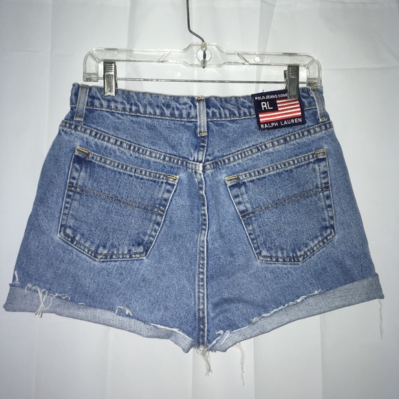Vintage High Waisted Ralph Lauren Jean Shorts - Picture 2 of 4